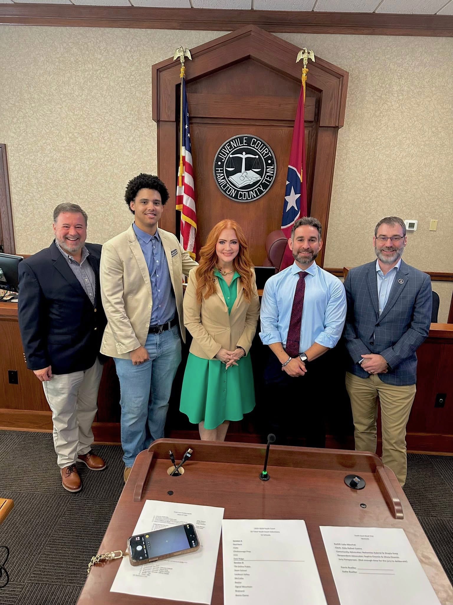 Donna Christian-Lowe with Hamilton County Juvenile Court community leaders