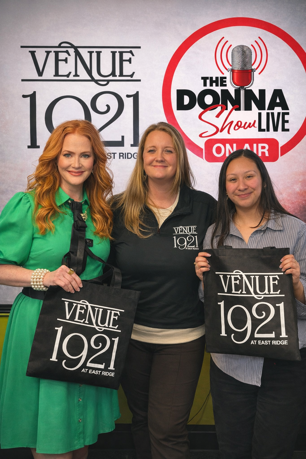 Donna Christian-Lowe with the Venue 1921 team